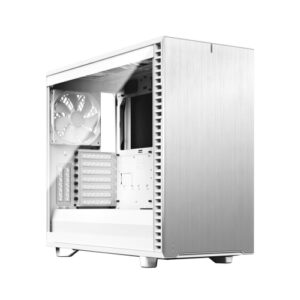 Fractal Design Define 7 (White TG) Gaming Case w/ Clear Glass Window, E-ATX, Multibracket, 3 Fans, Fan Hub, Silence-optimized, USB-C