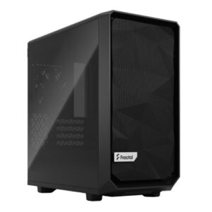 Fractal Design Meshify 2 Mini (Black TG) Gaming Case w/ Dark Glass Window, Micro ATX, Angular Mesh, USB-C, 331mm GPU & 280mm Radiator Support