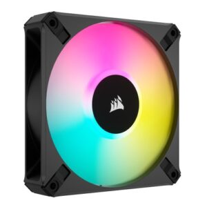 Corsair iCUE AF120 RGB ELITE 12cm PWM Case Fan, 8 ARGB LEDs, FDM Bearing, 550-2100 RPM, Black, Single Fan Expansion Pack