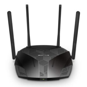 Mercusys (MR80X) AX3000 Wireless Dual Band Router, MU-MIMO, OFDMA, Beamforming, 1x GB WAN + 3x GB LAN